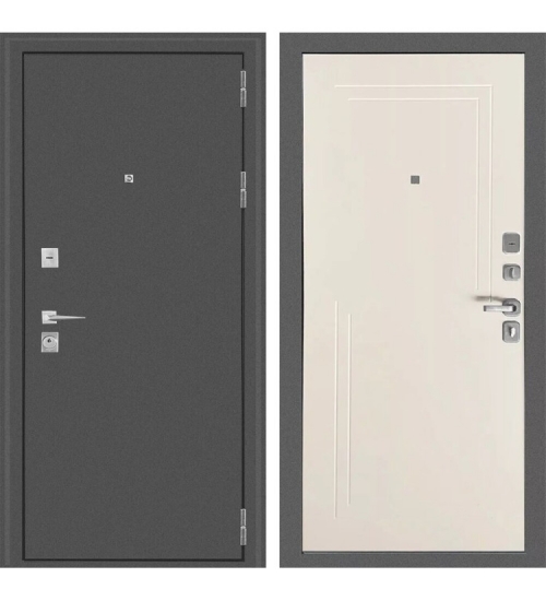Межкомнатная окрашенная дверь Оптима 3К (Антик серебро темное / Капучино ZB 853-2)