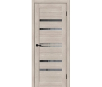Межкомнатная дверь с экошпоном Браво-30 Cappuccino Melinga/Mirox Grey