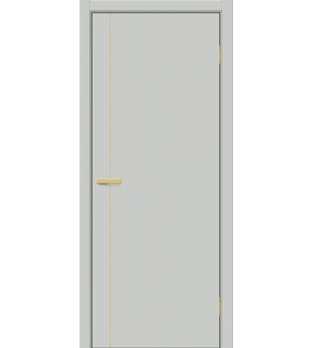 Межкомнатная дверь ПЭТ Браво-0.10.П (SG:P3) Grey Silk / Sgold