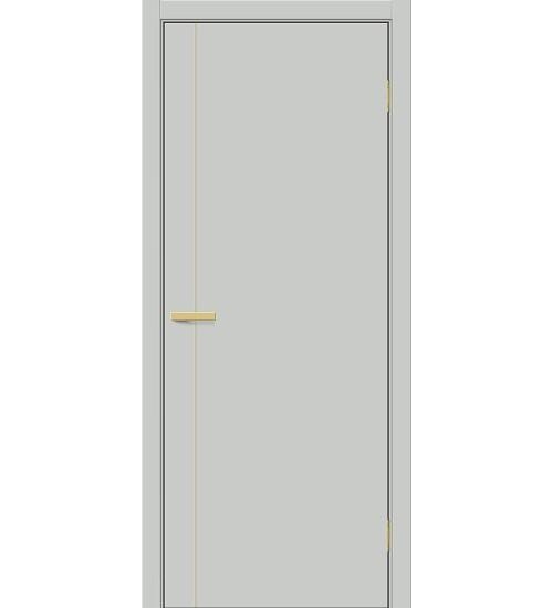 Межкомнатная дверь ПЭТ Браво-0.10.П (SG:P3) Grey Silk / Sgold