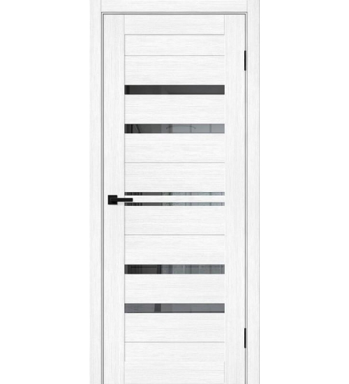 Межкомнатная дверь с экошпоном Браво-30 Snow Melinga/Mirox Grey