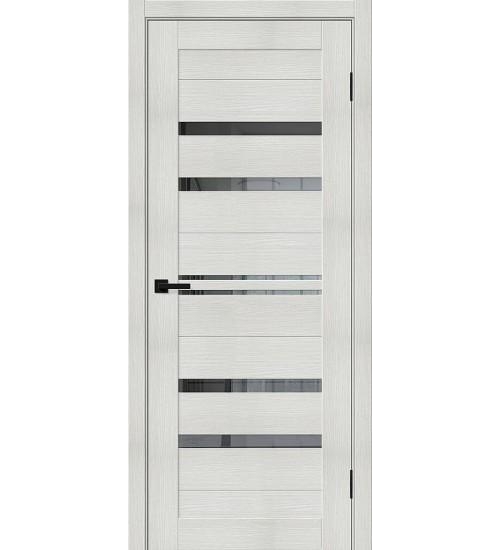 Межкомнатная дверь с экошпоном Браво-30 Bianco Melinga / Mirox Grey