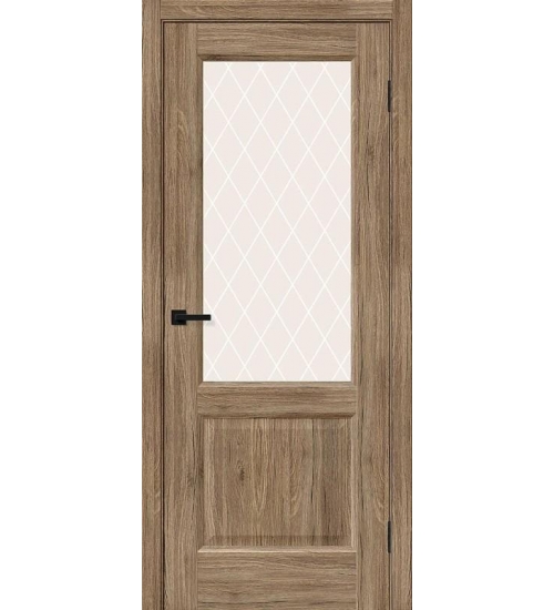 Межкомнатная дверь с экошпоном Неоклассик-33 Original Oak/White Сrystal