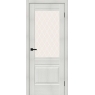 Межкомнатная дверь с экошпоном Прима-3 Bianco Veralinga/White Сrystal