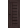 Межкомнатная дверь с экошпоном Браво-29 Wenge Melinga / Black Shine