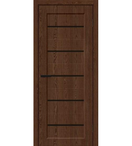 Межкомнатная дверь с экошпоном Мода-22 Brown Dreamline / Black Line
