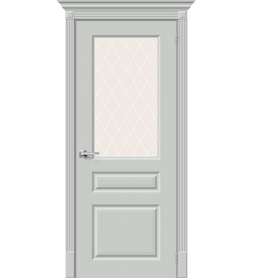 Межкомнатная крашеная дверь Скинни-15.1 Grace/White Сrystal