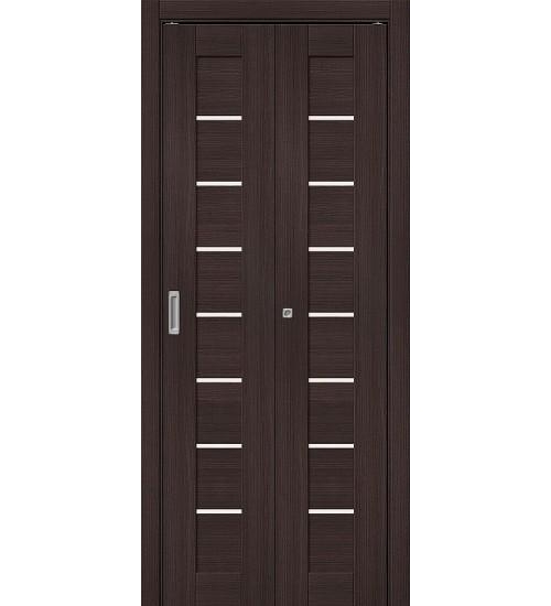 Межкомнатная дверь с Экошпоном Браво-22 скл. Wenge Melinga / Magic Fog