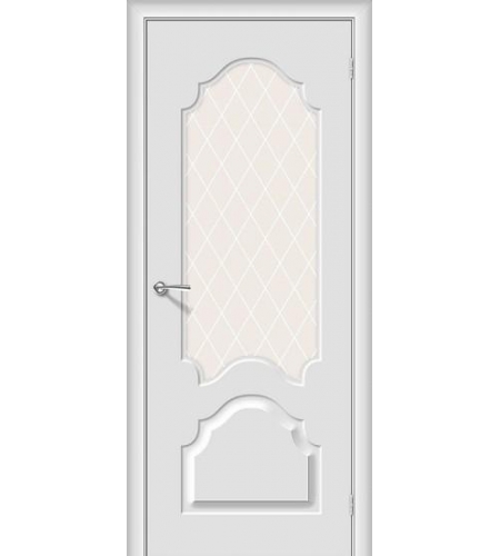 Межкомнатная дверь с ПВХ-пленкой Скинни-33 Fresco / White Сrystal