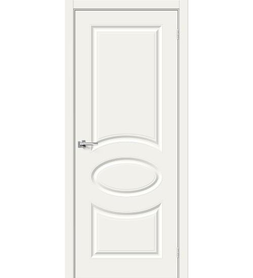 Межкомнатная крашеная дверь Скинни-20 Whitey