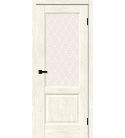 Межкомнатная дверь с экошпоном Неоклассик-33 Nordic Oak/White Сrystal