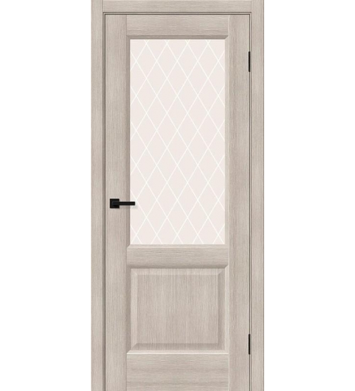 Межкомнатная дверь с экошпоном Неоклассик-33 Cappuccino Melinga/White Сrystal