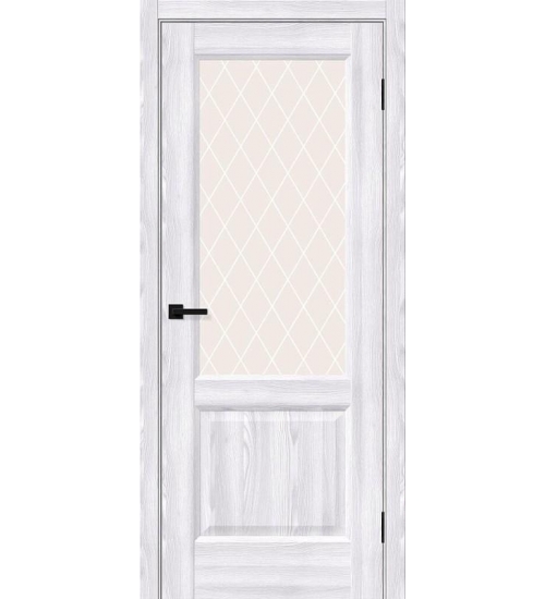 Межкомнатная дверь с экошпоном Неоклассик-33 Riviera Ice/White Сrystal
