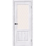 Межкомнатная дверь с экошпоном Неоклассик-33 Riviera Ice/White Сrystal