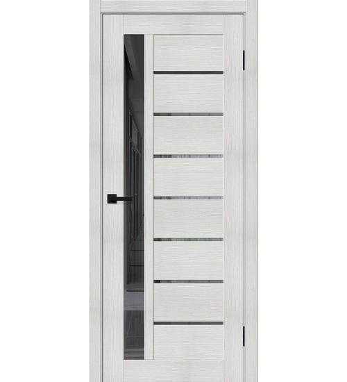 Межкомнатная дверь с экошпоном Браво-27 Bianco Melinga / Mirox Grey