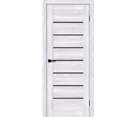 Межкомнатная дверь с экошпоном Браво-22 Riviera Ice / Black Shine