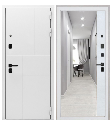 Спарта White ФЛЗ-305 с зеркалом (Лофт белый) Спарта White ФЛЗ-305 с зеркалом (Лофт белый)