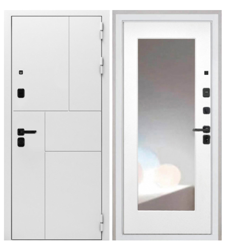 Спарта White ФЛЗ-120 с зеркалом (Белая матовая) Спарта White ФЛЗ-120 с зеркалом (Белая матовая)