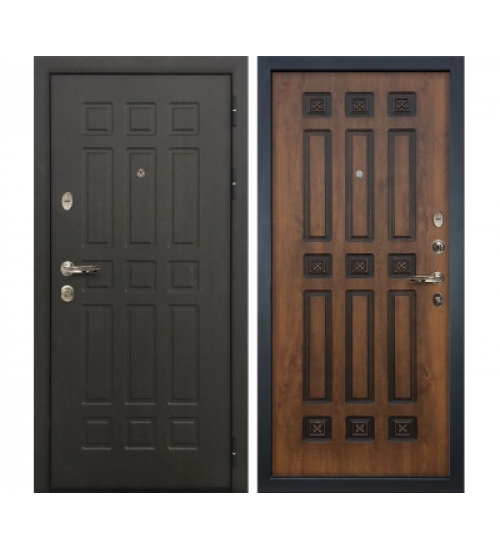Межкомнатная окрашенная дверь Лекс Сенатор 8 Голден патина черная (панель №33)