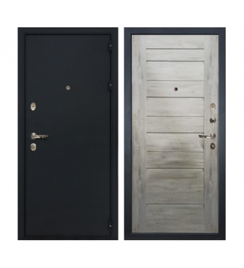 Входная дверь Лекс Рим №111 Клеопатра (Черный шелк / Дуб тревис серый)