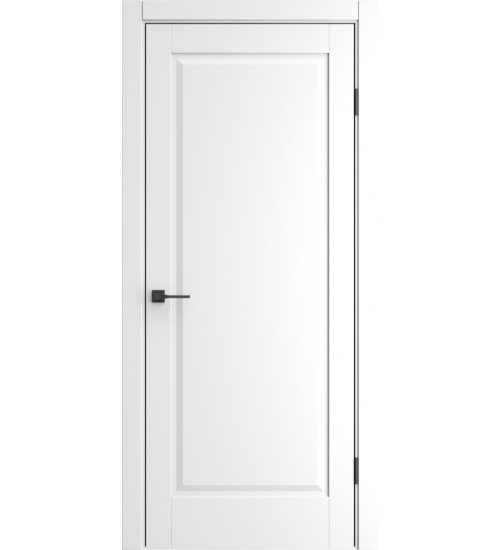 Межкомнатная дверь с эко шпоном ДП-1 (White Perl)