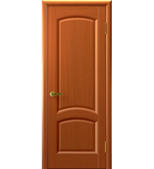 Межкомнатная шпонированная дверь Лаура (темный Анегри, глухая)