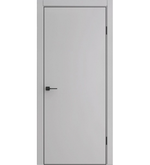 Межкомнатная дверь с эко шпоном ДП-50 (Silver gray)